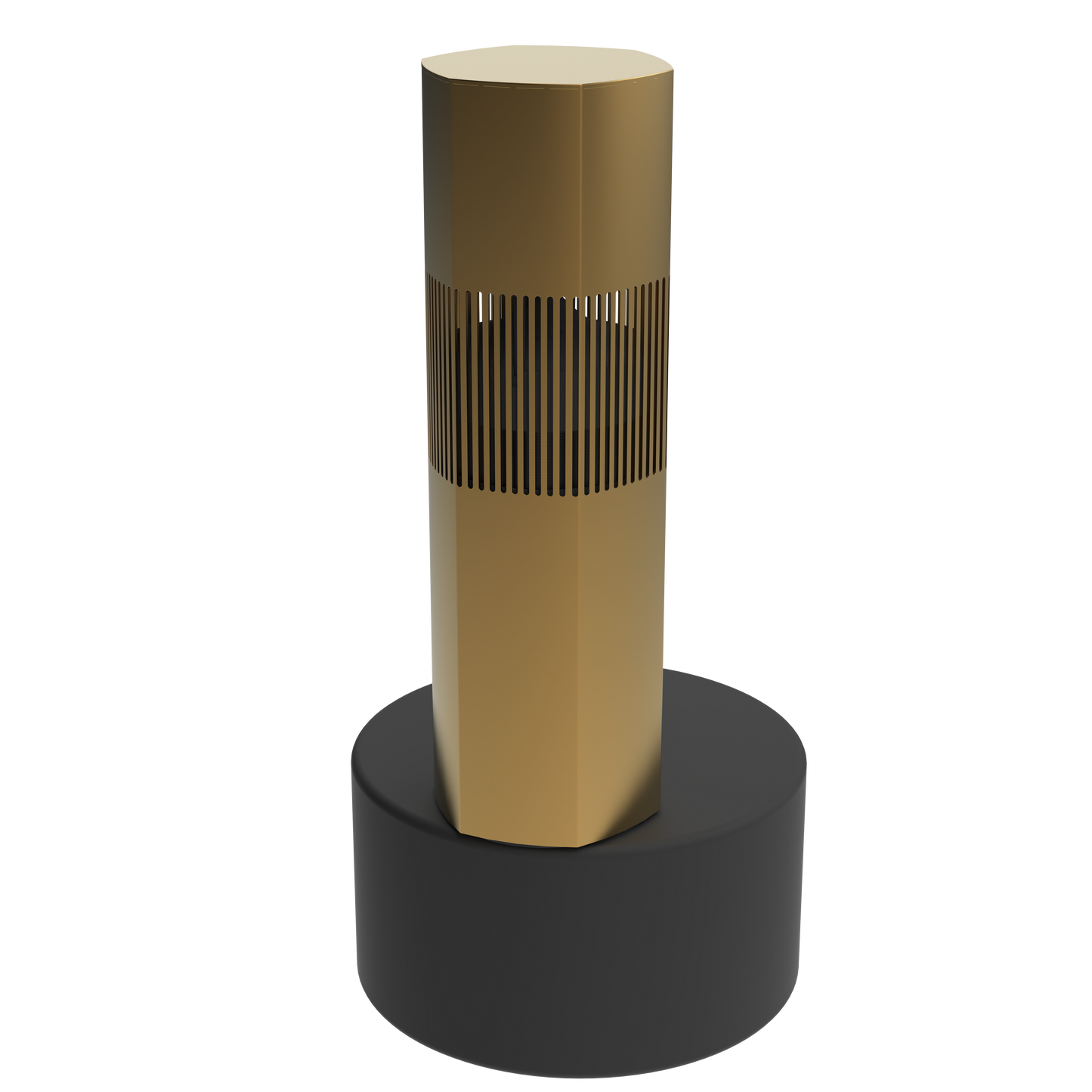 AMBISONIC 10” HEXAGONAL LANDSC BOLLARD CHAMPAGNE ALSB106CHK