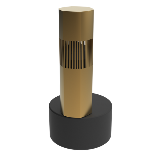 AMBISONIC 10” HEXAGONAL LANDSC  BOLLARD CHAMPAGNE ALSB106CHK