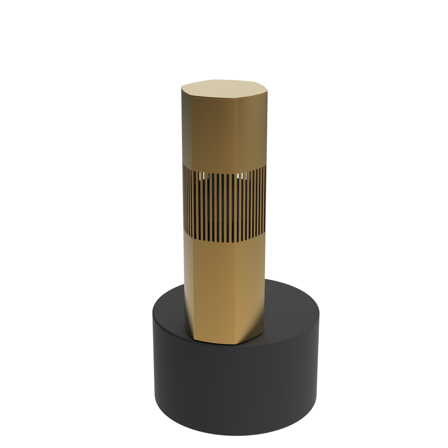 AMBISONIC 8” HEXAGONAL LANDSCAPE BOLLARD CHAMPAGNE ALSB85CH