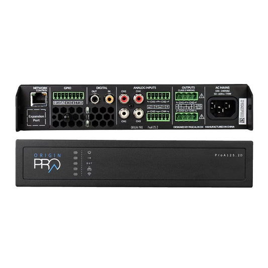 ORIGIN PRO 4CH 60W/CH POWER AMPLIFER W/ DANTE PROA1252D