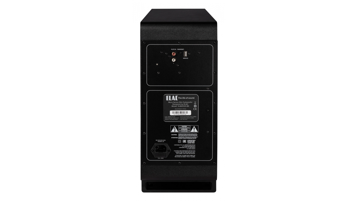 ELAC FLR STND THIN MURO SERIES 10" SUBWFR 250WATT AMP BLK
