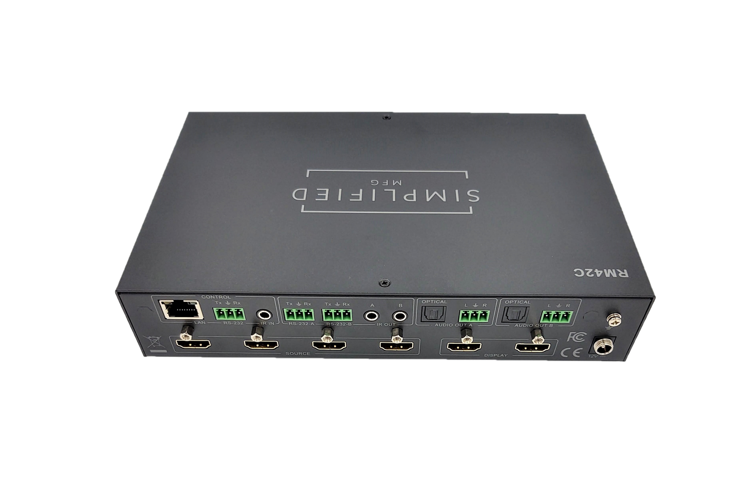 SIMPLIFIED 4X2 HDMI TO HDMI MATRIX RM42C