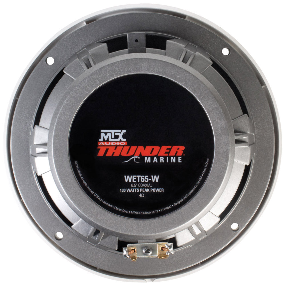 MTX WET SERIES 6.5 2-WAY COAX MARINE SPEAKERS - WHITE WET65W