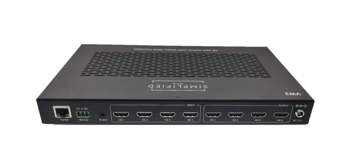 SIMPLIFIED 4K FAST SWITCH MATRIX W/ 4K VIDEO WALL VW2