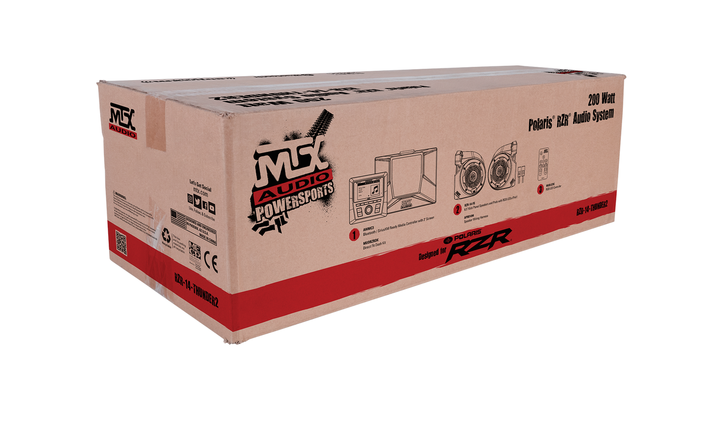 MTX POLARIS RZR THUNDER2 AUDIO SYSTEM RZR14THUNDER2
