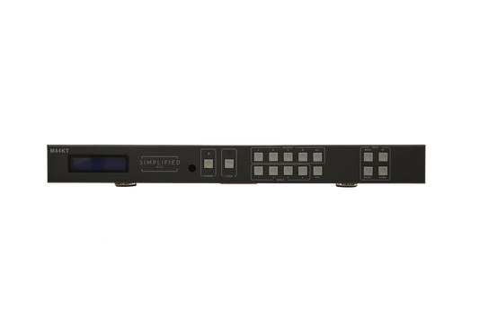 SIMPLIFIED 40M 4X4 SCALING HDMI MATRIX KIT W/ 4 RX M44KT