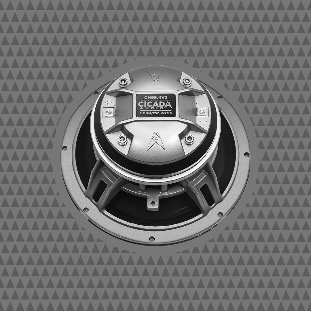 CICADA 6.5" 2 OHM COAX SPEAKER W/HORN HIGH EFFIC CH654V2