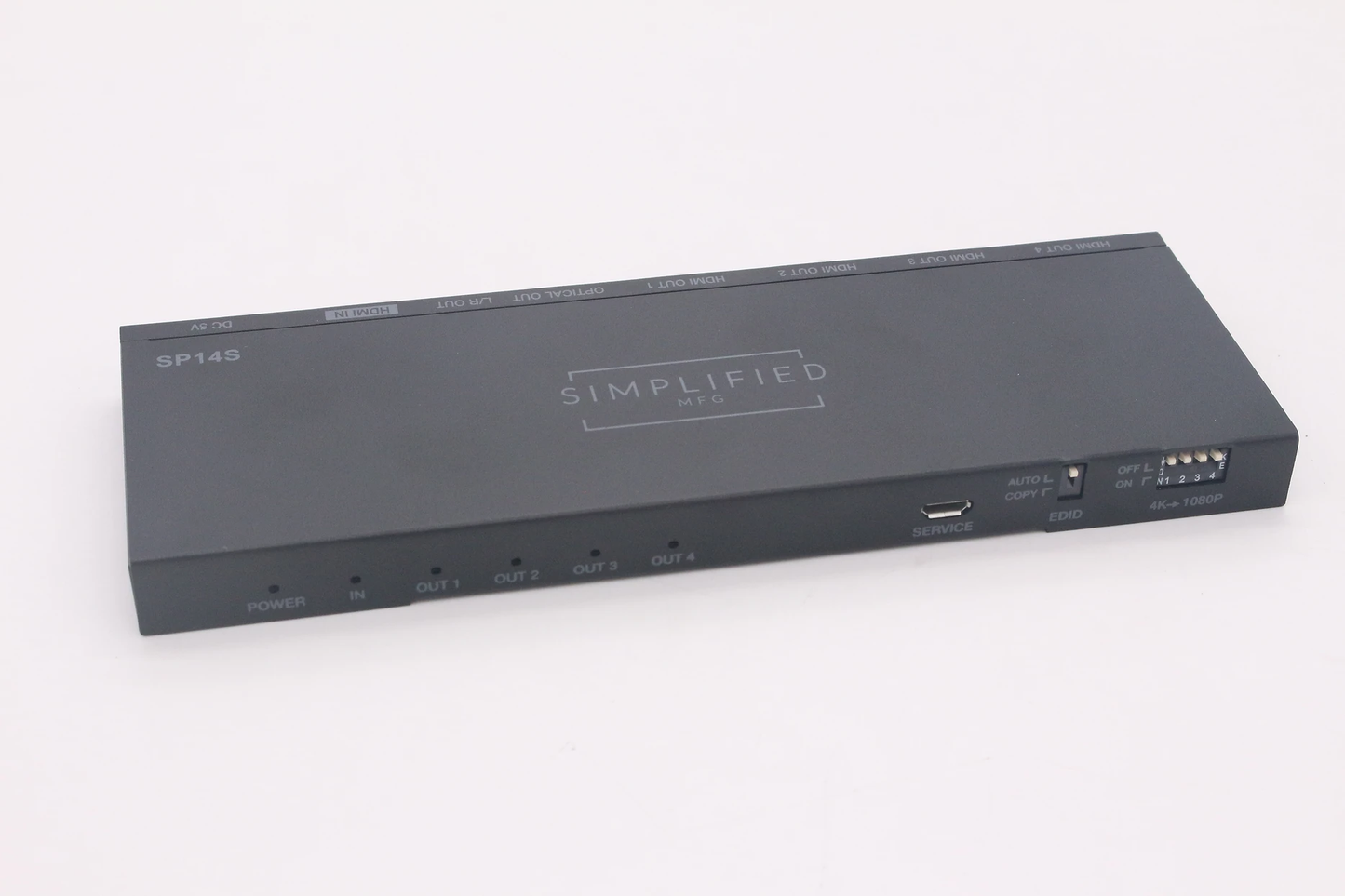 SIMPLIFIED HDMI 2.0B (18 GBPS) 1 TO 4 HDMI SPLITTER SP14S