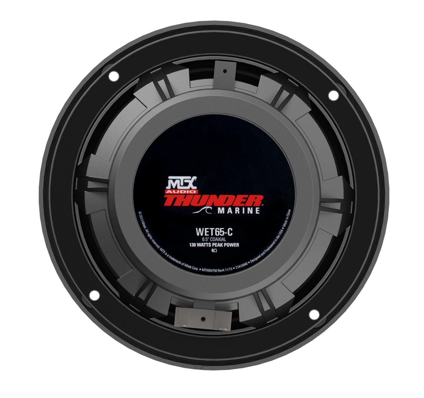 MTX WET SERIES 6.5 2-WAY COAX MARINE SPEAKERS - BLACK WET65C