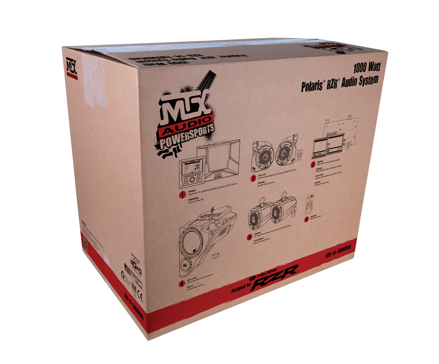 MTX POLARIS RZR THUNDER5 AUDIO SYSTEM RZR14THUNDER5
