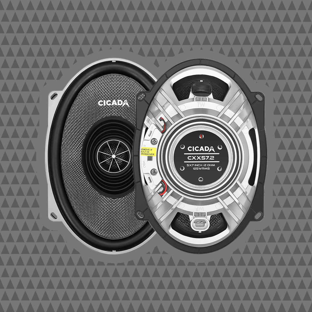CICADA 5X7-INCH PRO COAXIAL SPEAKERS – 2Ω CXX572