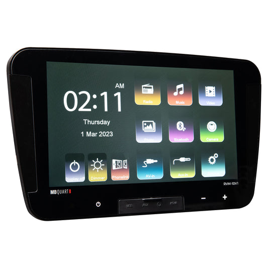MB QUART 10" TOUCHSCREEN RV SOURCE UNIT RVM10V1