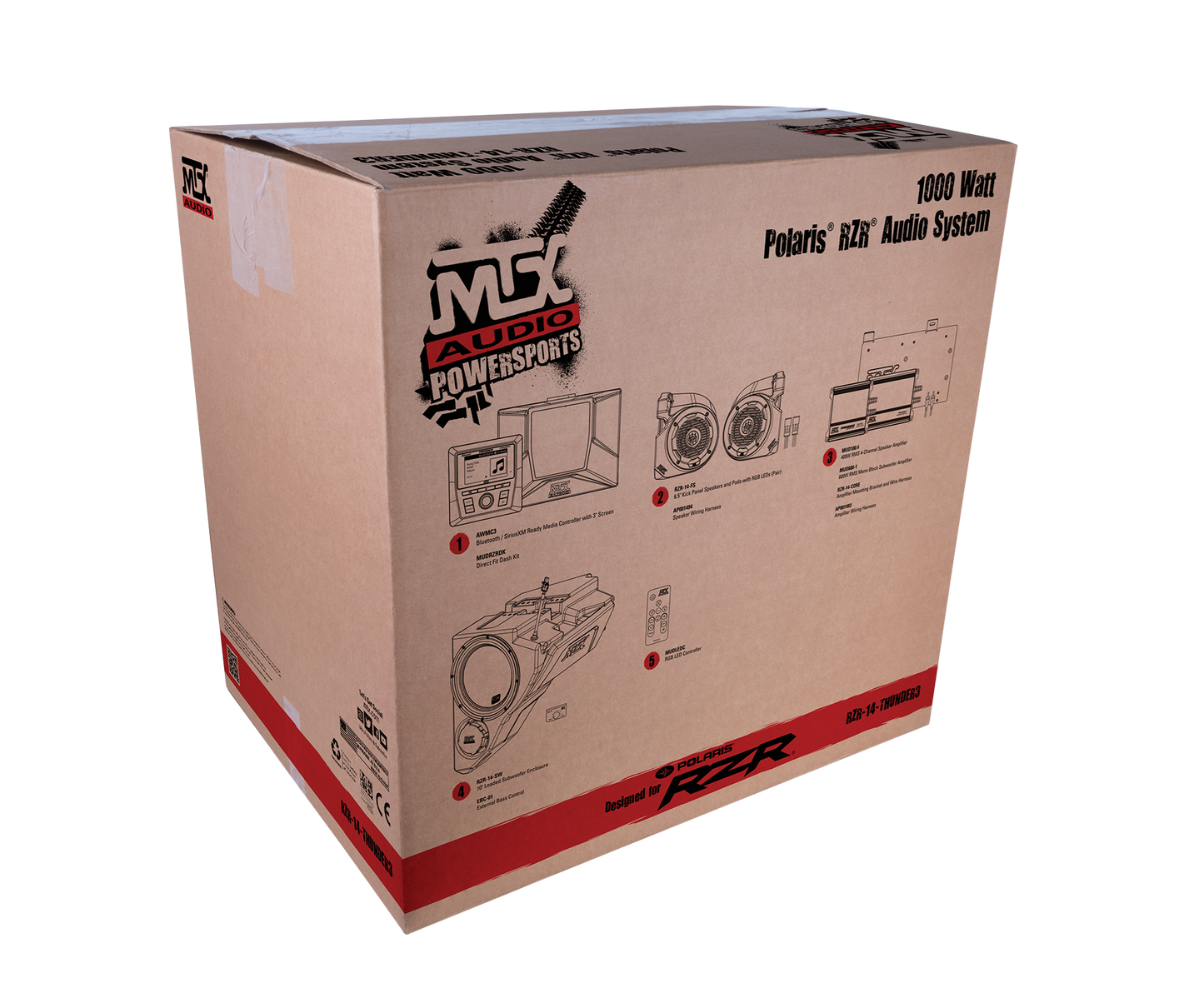 MTX POLARIS RZR THUNDER3 AUDIO SYSTEM RZR14THUNDER3