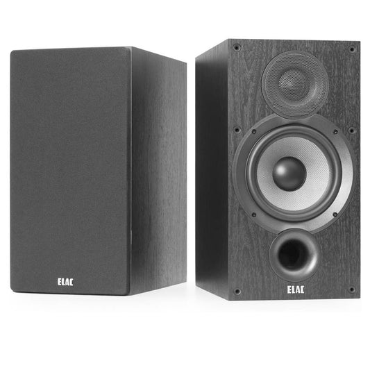 ELAC DEBUT 2.0 6.5" BOOKSHELF SPEAKERS BLACK DB62BK