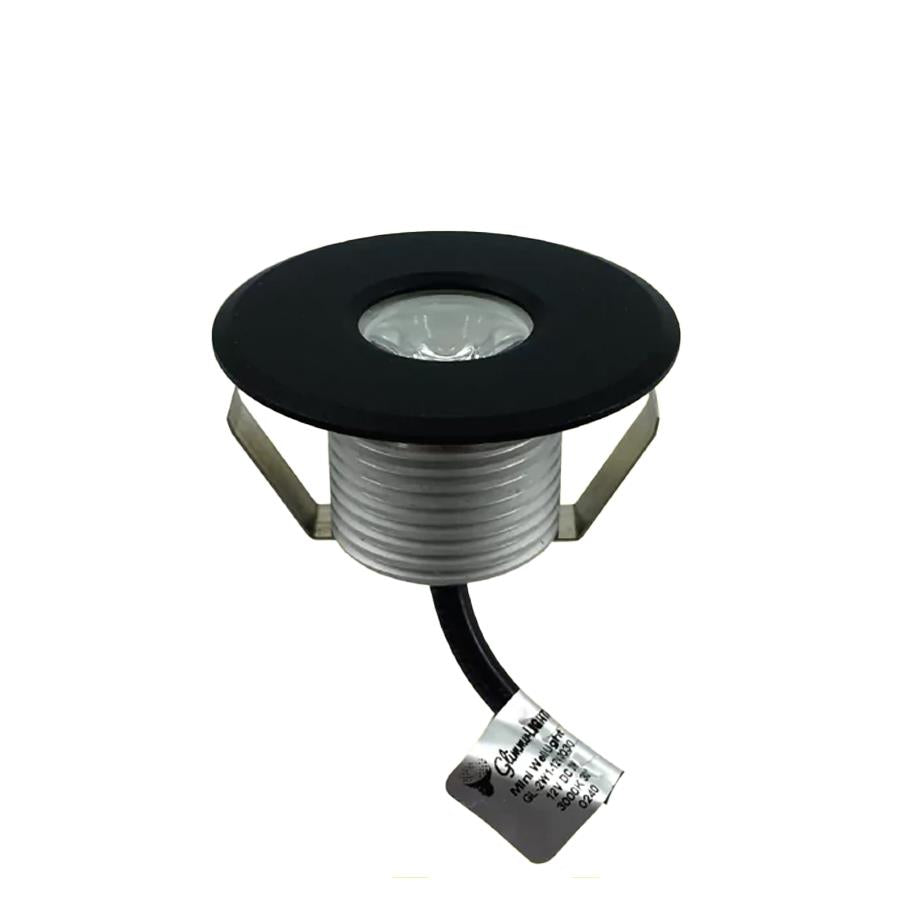 GLIMMER LINDSEY 1" MINI WELL LIGHT GL2W1RO12V3030BK