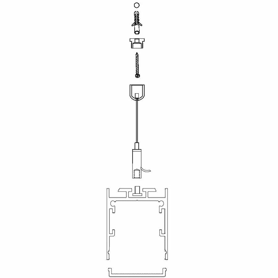 GLIMMER CHOPSTICK SUSPENSION WIRE (2 REQ'D PER CH) GLCS01SUS