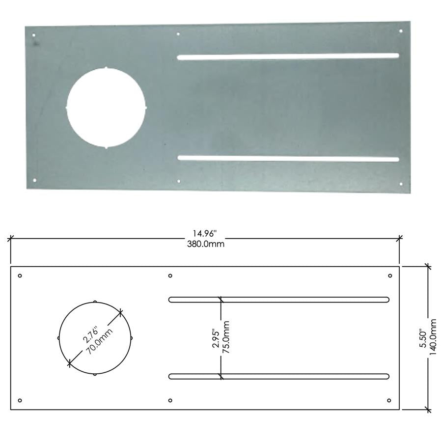 GLIMMER 2.5" UNIVERSAL PLATE GLMP25U