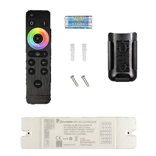 GLIMMER RGB+W REMOTE & CONTROLLER KIT GLRFKITRGBWTU