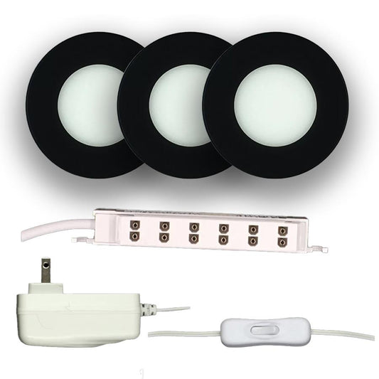 GLIMMER 3 PIECE PUCK LIGHT KIT GLTPUCKKIT312VBK