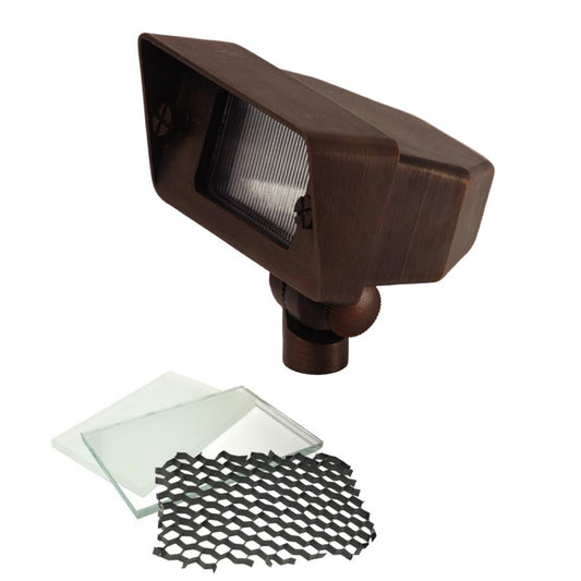 ILLUMICARE SMALL BRASS FLOOD LIGHT HEIDI