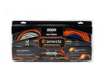 iCONNECTS PRO4 AWG 2000W AMPLIFIER KIT ICPRO42000