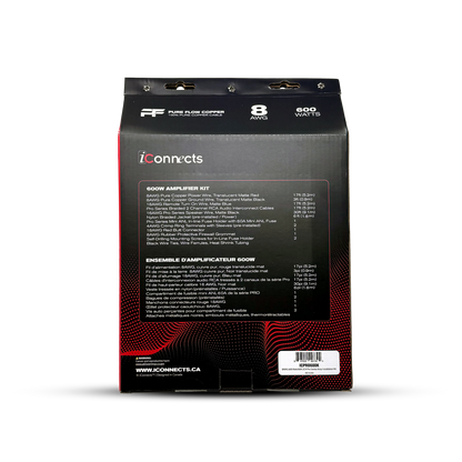 iCONNECTS PRO 8 AWG 600W AMPLIFIER KIT ICPRO600K