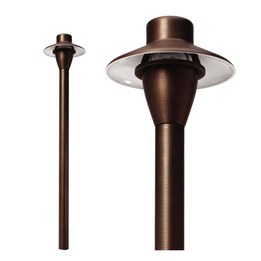 ILLUMICARE BRASS SMALL WIDE BRIMMED PATHLIGHT MISTY