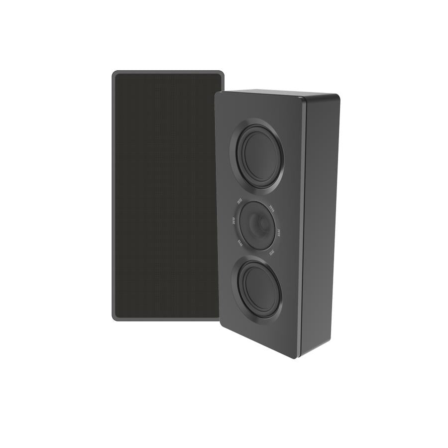 ELAC MURO SERIES DUAL 4" (1ACT 1PAS) ON-WALL 2 WAY BLK