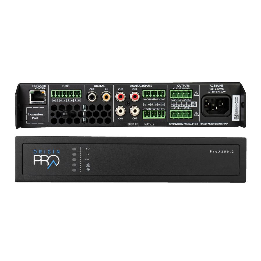 ORIGIN PRO 4CH 125W/CH POWER AMPLIFIER PROA2502