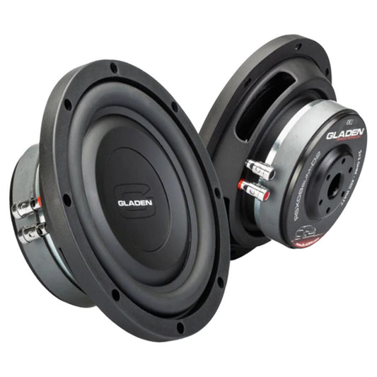 GLADEN 8" SLIM DUAL 2OHM SUBWOOFER RSX08SLIMD2