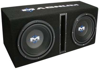 MTX MAGNUM MB210SP DUAL 10" 400W RMS VEN ENCL W/AMP MB210SP