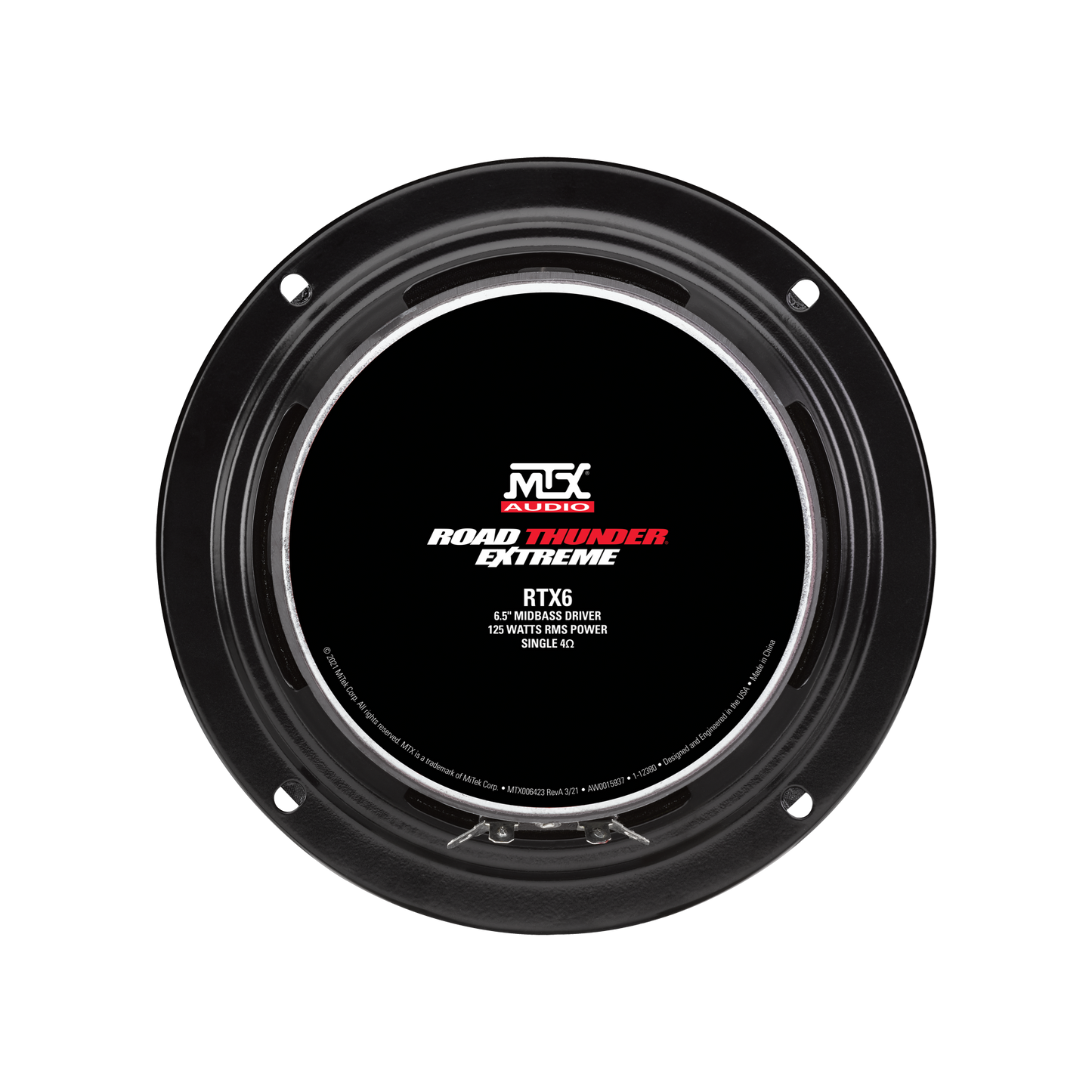 MTX ROAD THUNDER 6.5" 125-WATT RMS 4OHM MIDBASS DRIVER RTX6