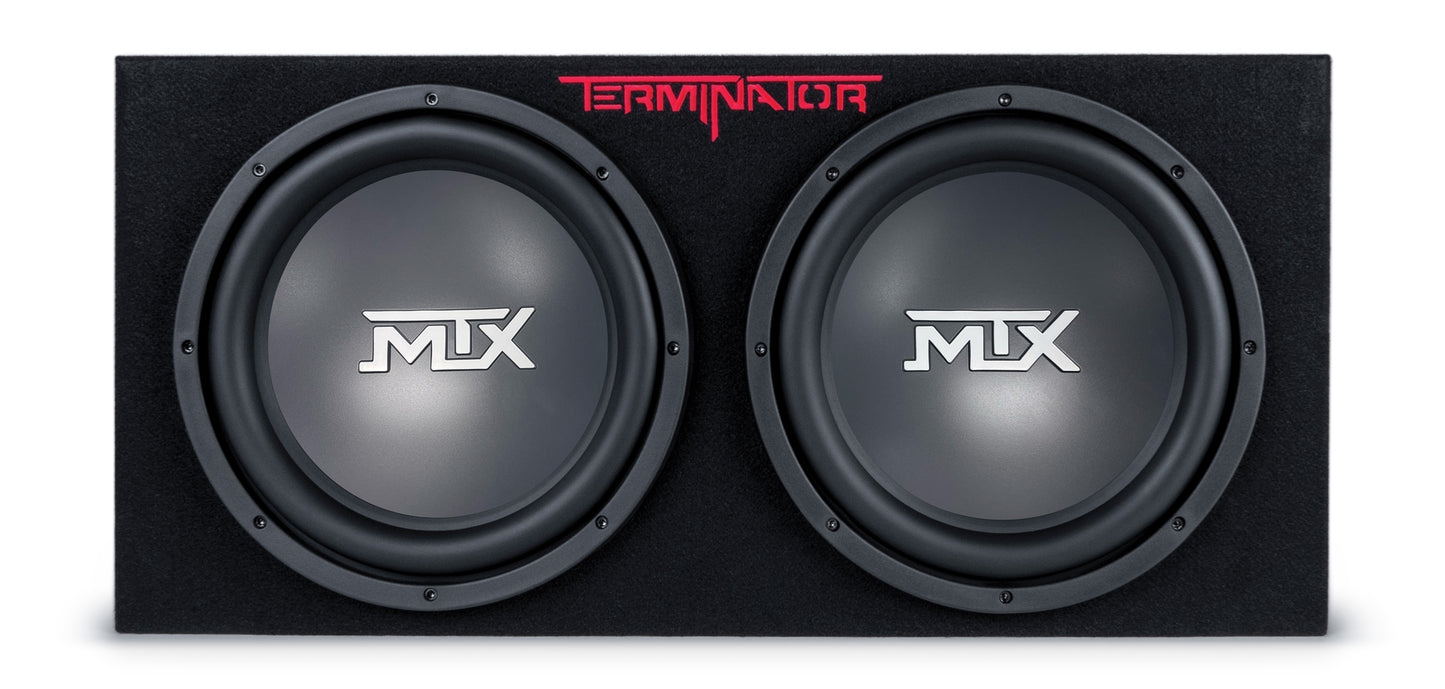 MTX TERMINATOR DUAL 12 VENTED PARTY PACK + AMP  TNP212DV