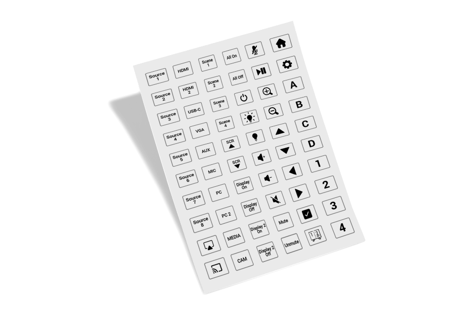 WYRESTORM SYNERGY 10-BUTTON KEYPAD CONTROLLER SYNKEY10