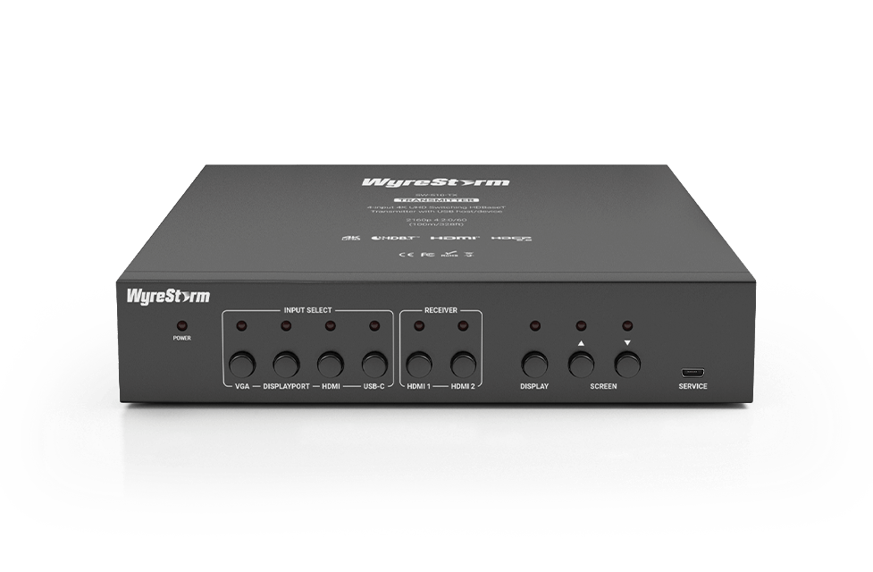 WYRESTORM 4INPU 4K UHD SWITCH TRANSMITTER W/USB HOST SW510TX