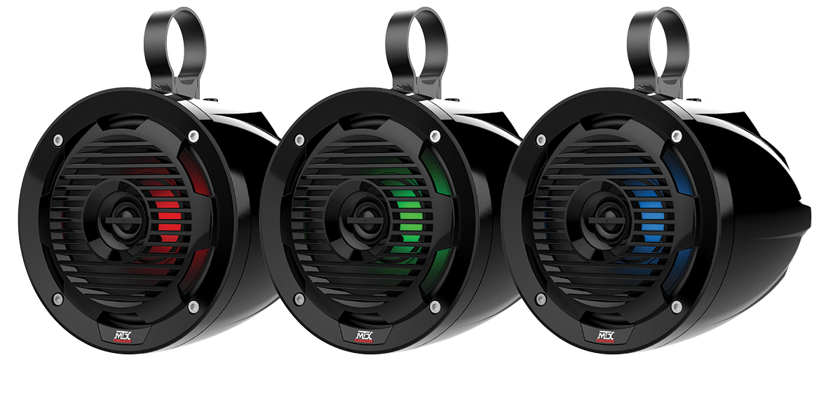 MTX MUD SERIES 6.5 CAGE POD SPEAKER WITH RGB LED'S MUD65PLEA