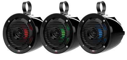 MTX MUD SERIES 6.5 CAGE POD SPEAKER WITH RGB LED'S MUD65PLEA