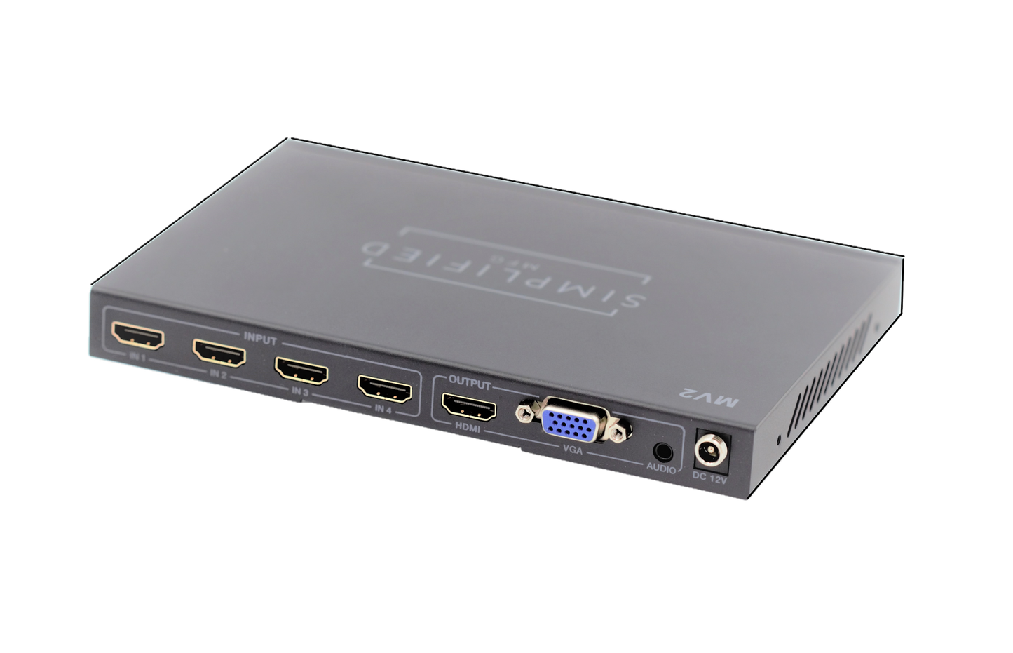 SIMPLIFIED 4 INPUT SCALING HDMI FAST SWITCH MULTIVIEW MV2