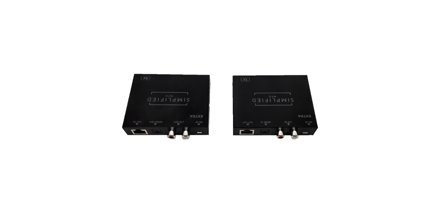 SIMPLIFIED 100M DIGITAL AUDIO EXT KIT W/ OPTIC/COAX EXTDA