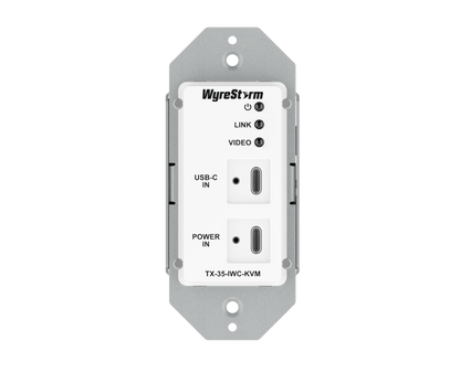 WYRESTORM USB C SINGLE GANG INWALL TRANSMITTER TX35IWCKVM