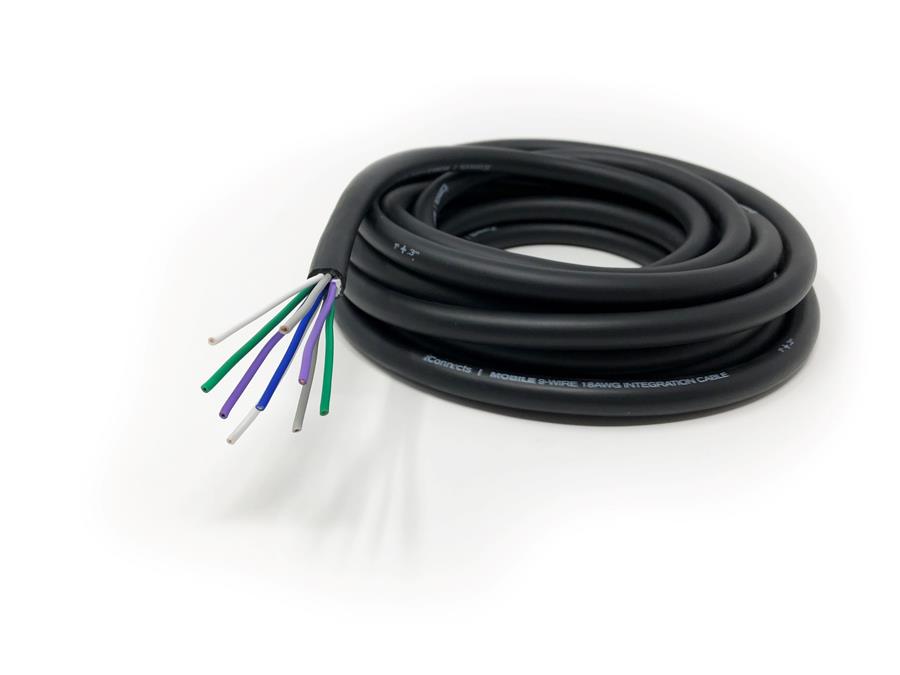 iCONNECTS 9 WIRE 18 AWG POWER CABLE BLACK 100' IC9WIREBK100