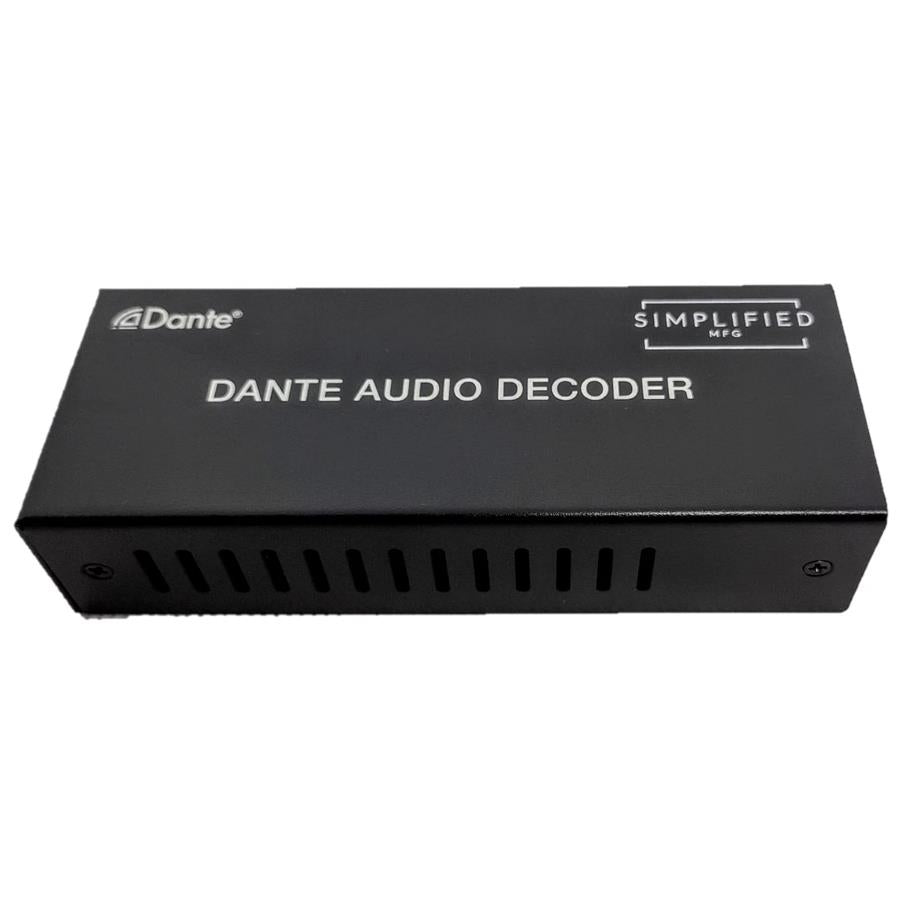 SIMPLIFIED DANTE BAL OR UNBAL STEREO AUDIO DECODER DTEDEC