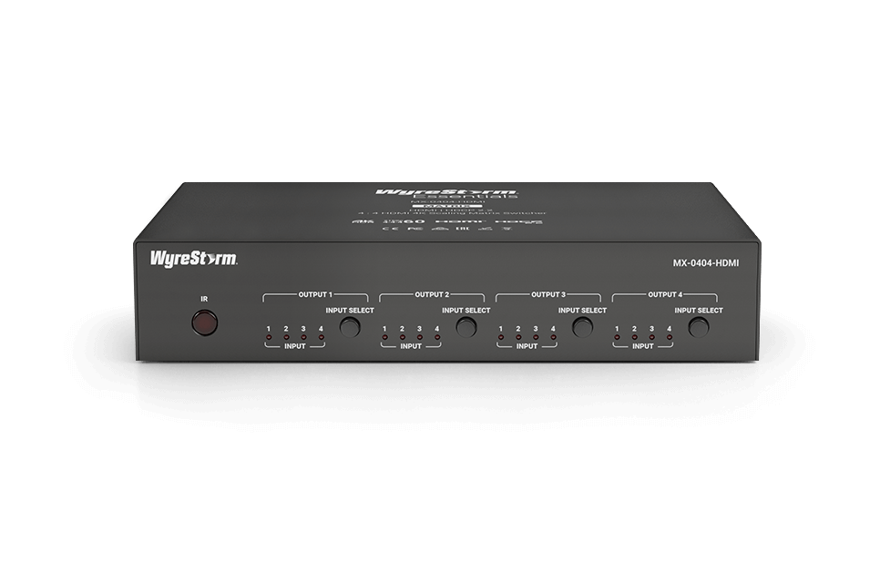 WYRESTORM 4K HDR 4x4 HDMI MATRIX SWITCHER MX0404HDMI