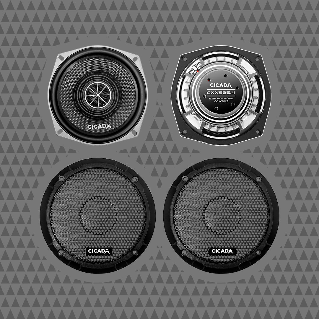 CICADA 5.25-INCH PRO COAXIAL SPEAKERS – 4Ω CXX5254