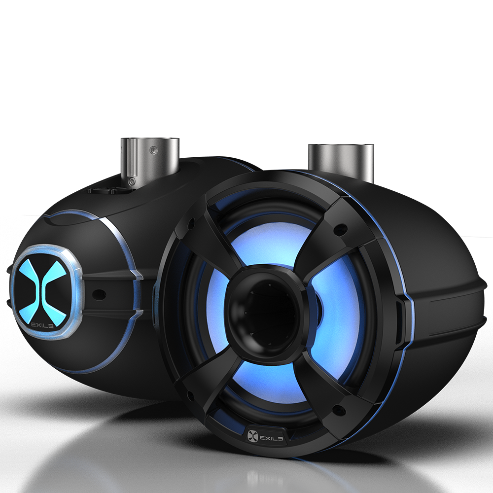 EXILE SHIFT SERIES MARINE 8" TOWER SPEAKERS SM8XMOUNT